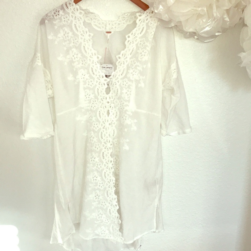 Free People Button Up Coverup